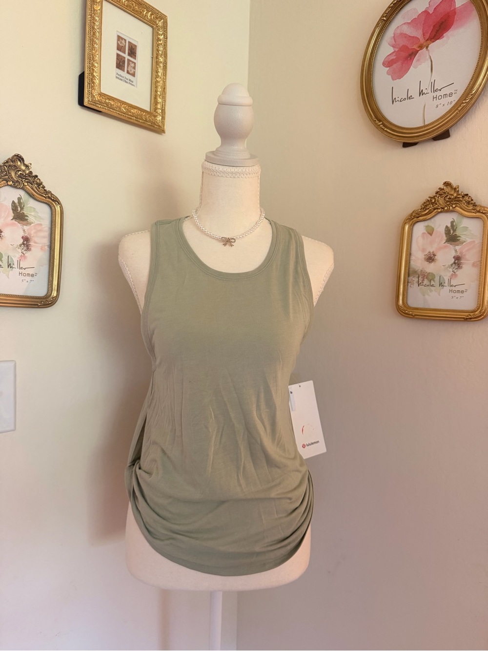 lululemon athletica Scoop Neck Tank Top - Olive
